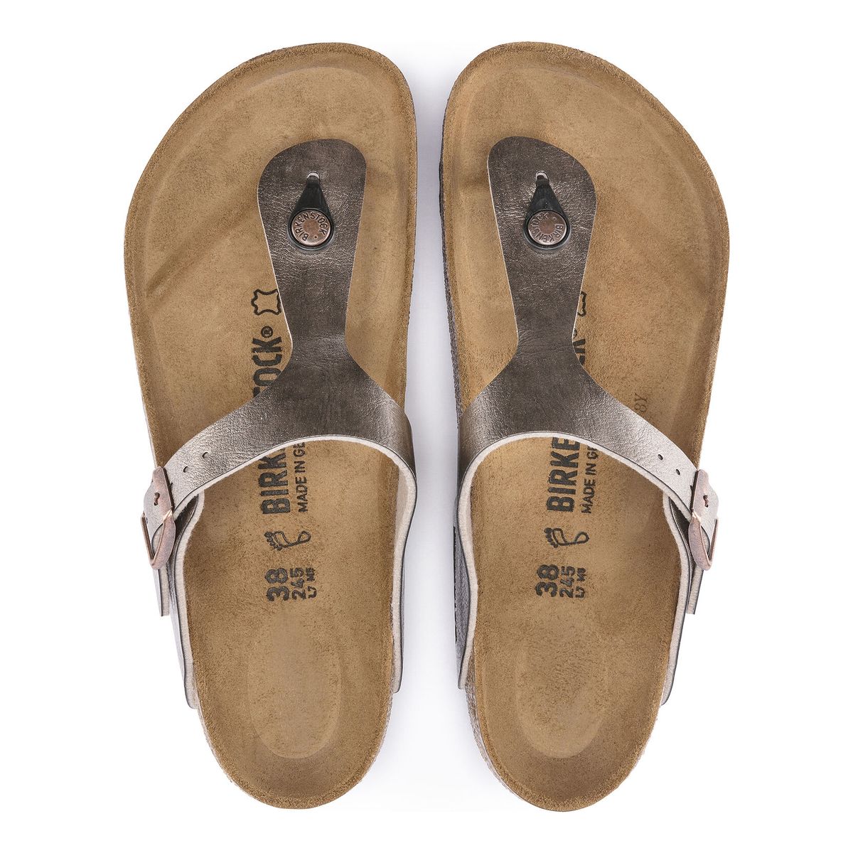 Birkenstock Gizeh Birko-Flor – Taupe - Image 3