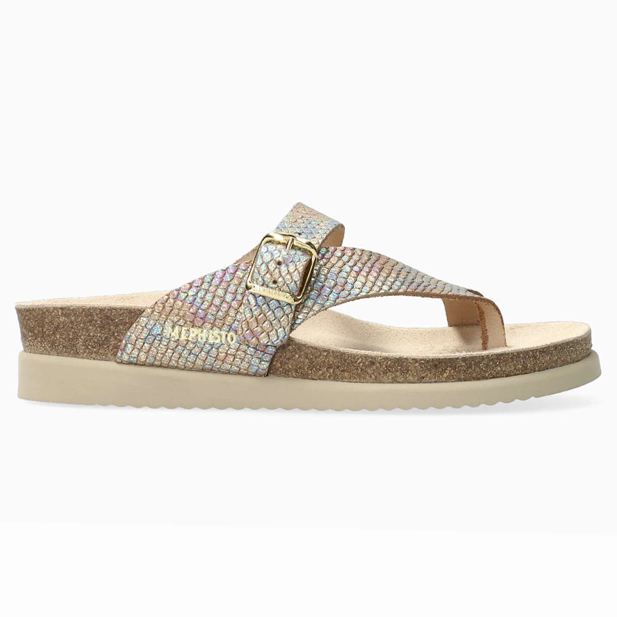 Mephisto Helen Women's Toe Post Sandals in Reptia Multi - Image 2