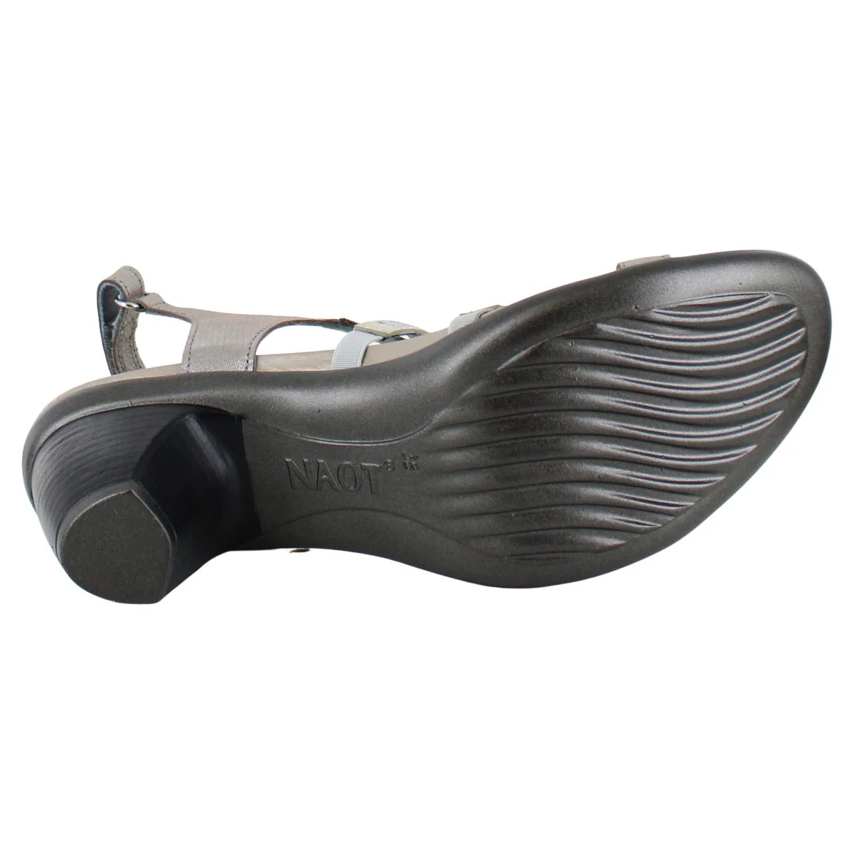 Naot Innovate Backstrap Heeled Sandal in Silver - Image 5