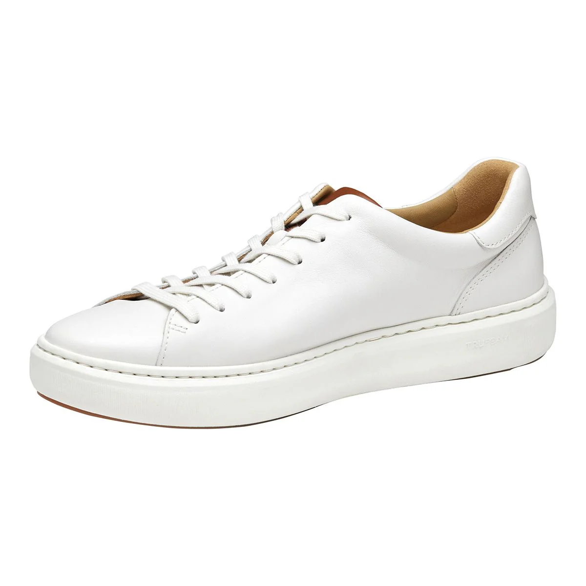 Johnston & Murphy Anders Lace-To-Toe Men's Sneaker in White - Image 4