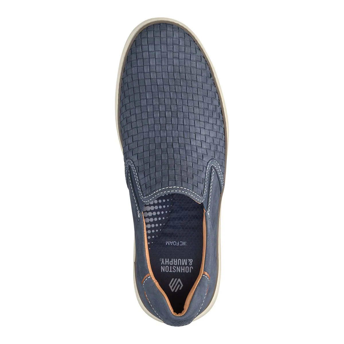 Johnston & Murphy McGuffey 2 Woven Men's Slip-On in Navy - Image 6