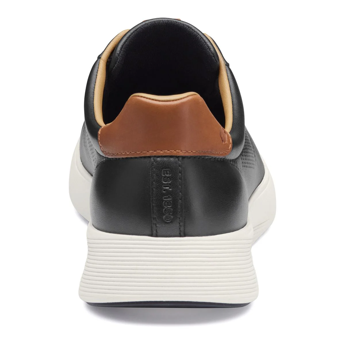 Johnston & Murphy Men's Ackerson Perfed Plain Toe Lace-Up Sneaker in Black - Image 4