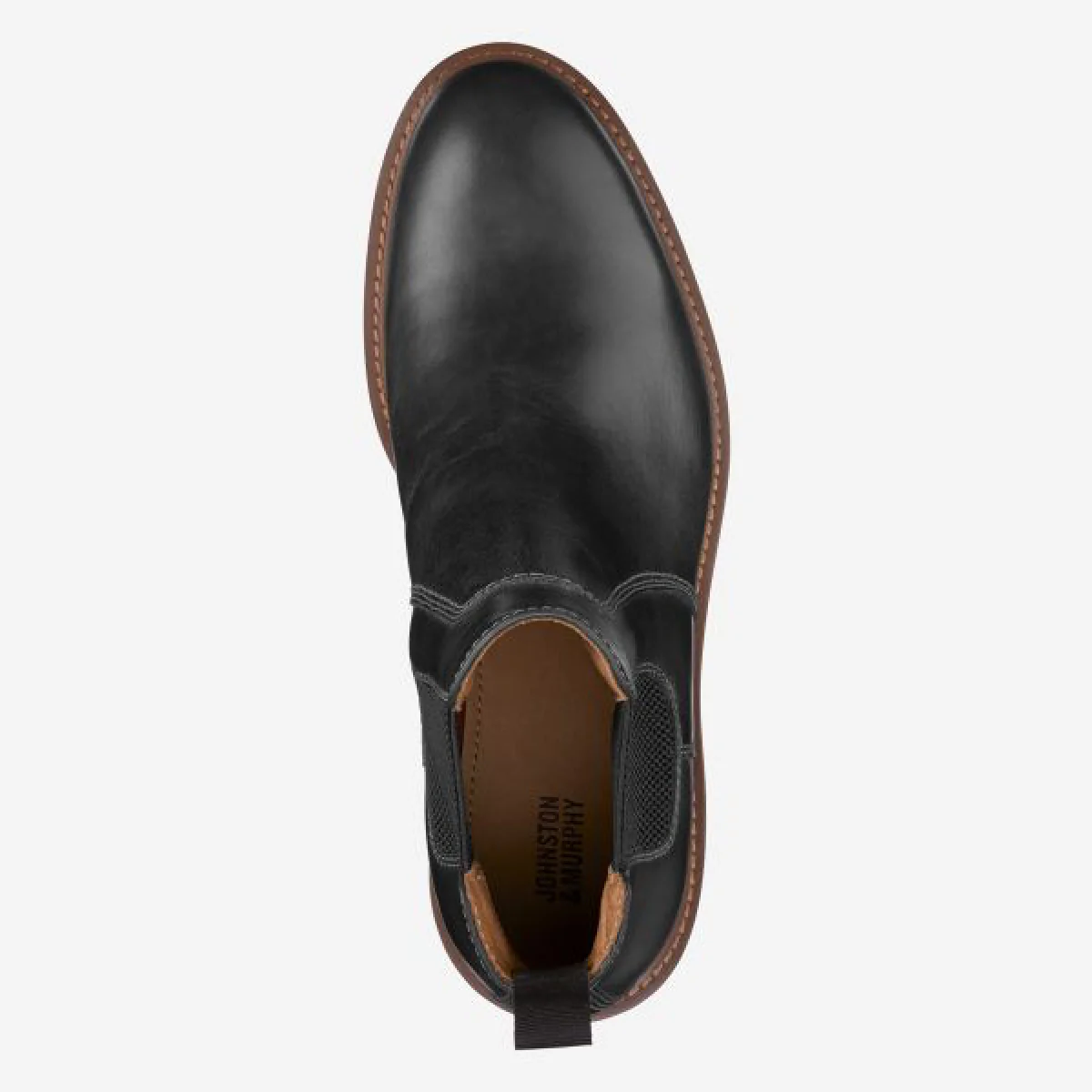 Johnston & Murphy Men's Barrett Chelsea Boot in Black - Image 2