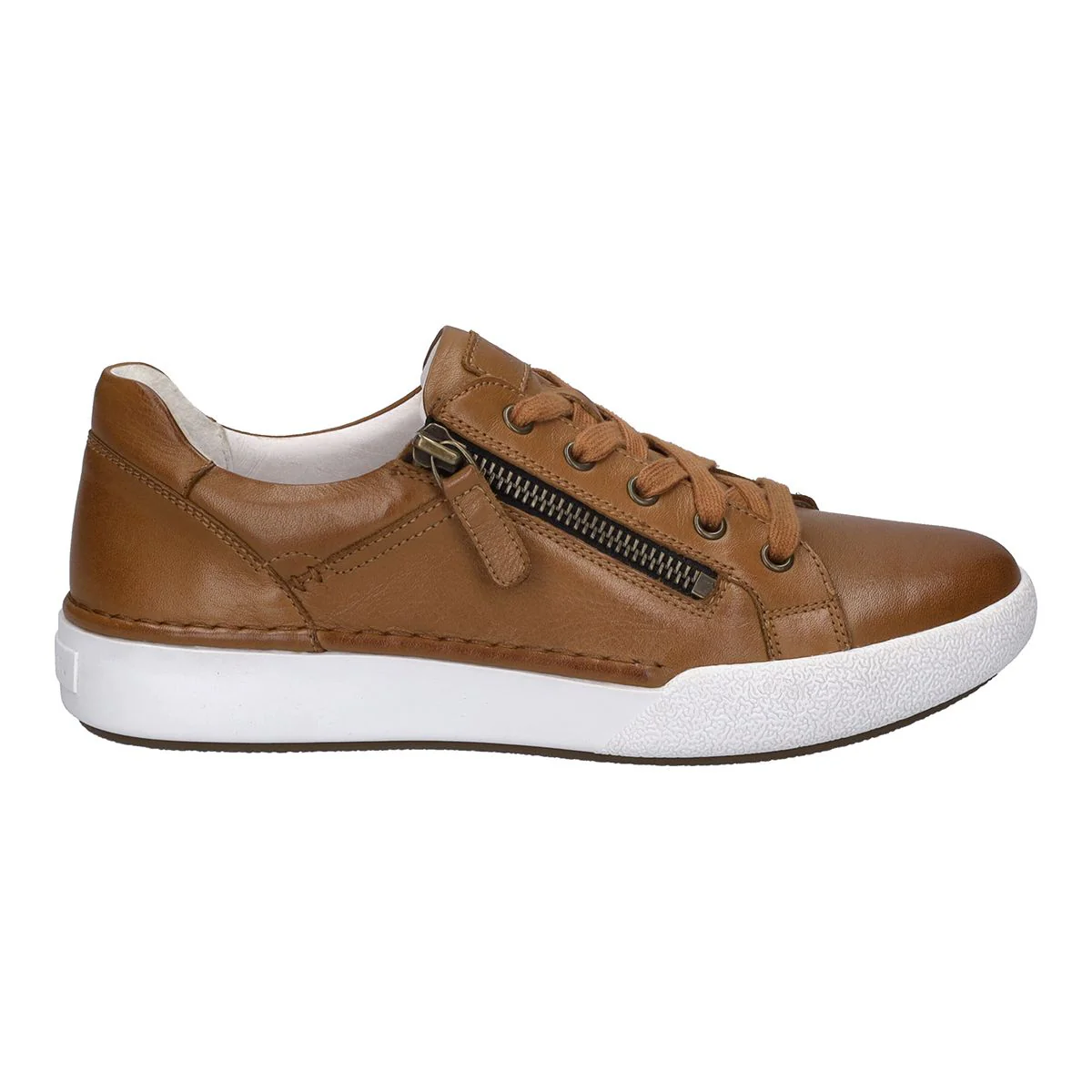 Josef Seibel Claire 03 Women's Side-Zip Sneaker in Camel - Image 2