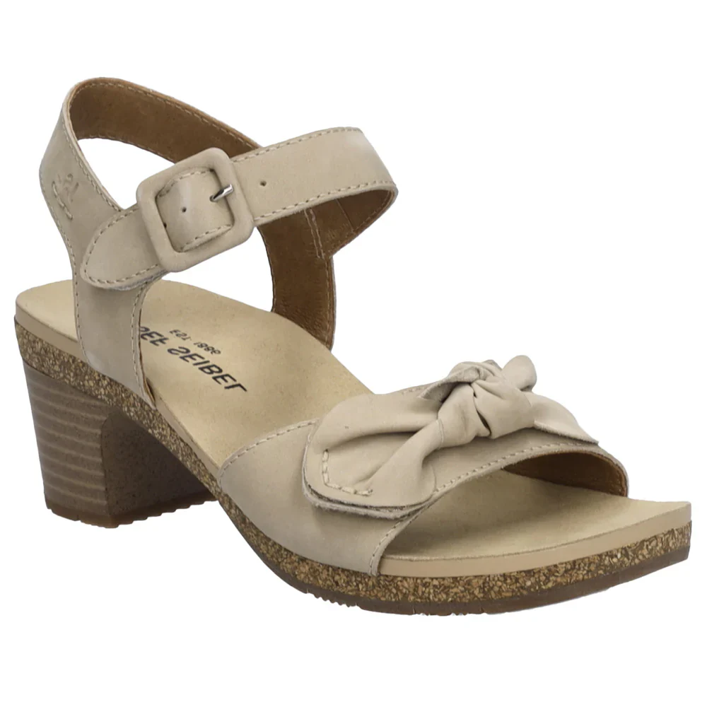 Josef Seibel Grace 11 Heeled Women's Sandal in Beige