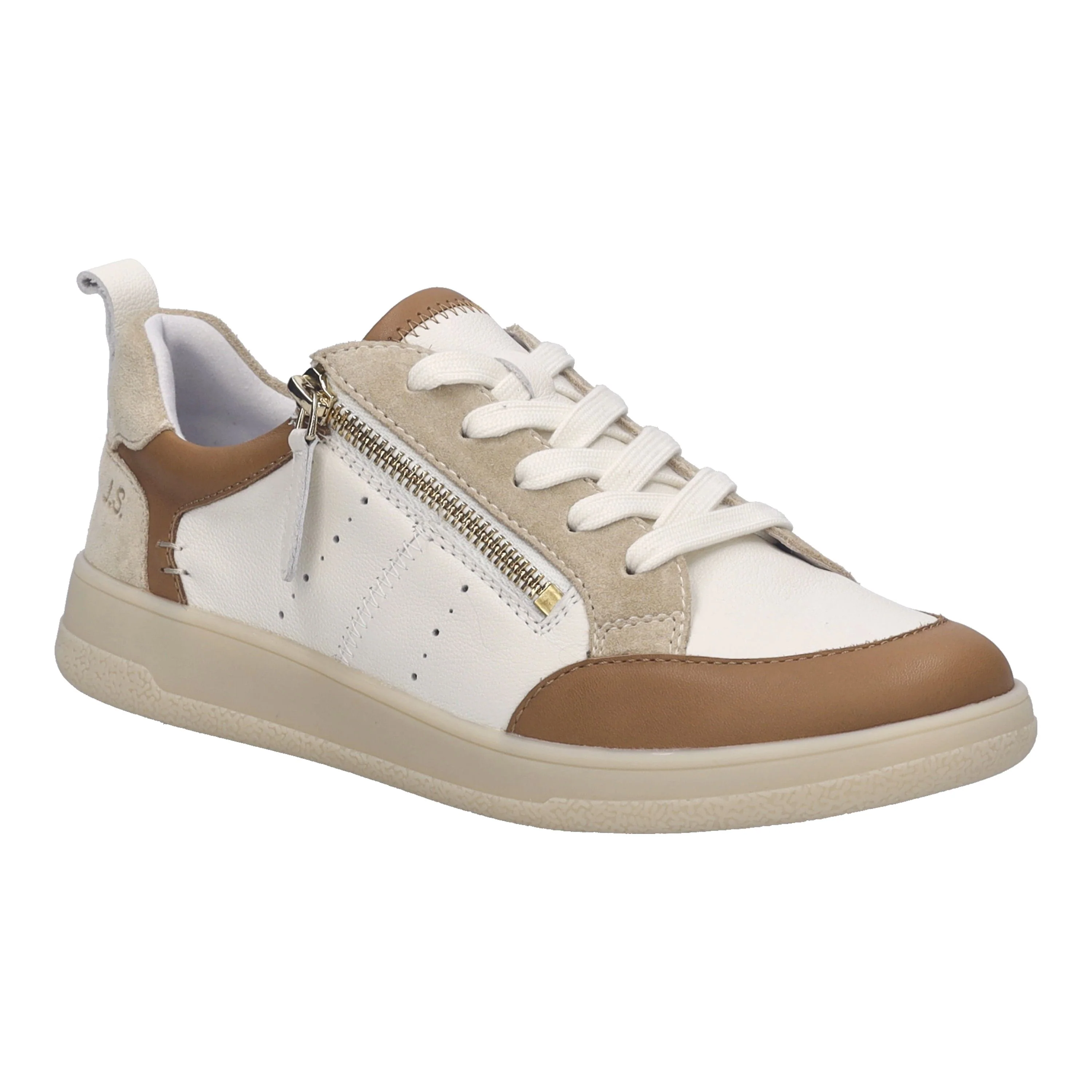 Josef Seibel Jade 05 Women's Side-Zip Sneaker in Camel Multi
