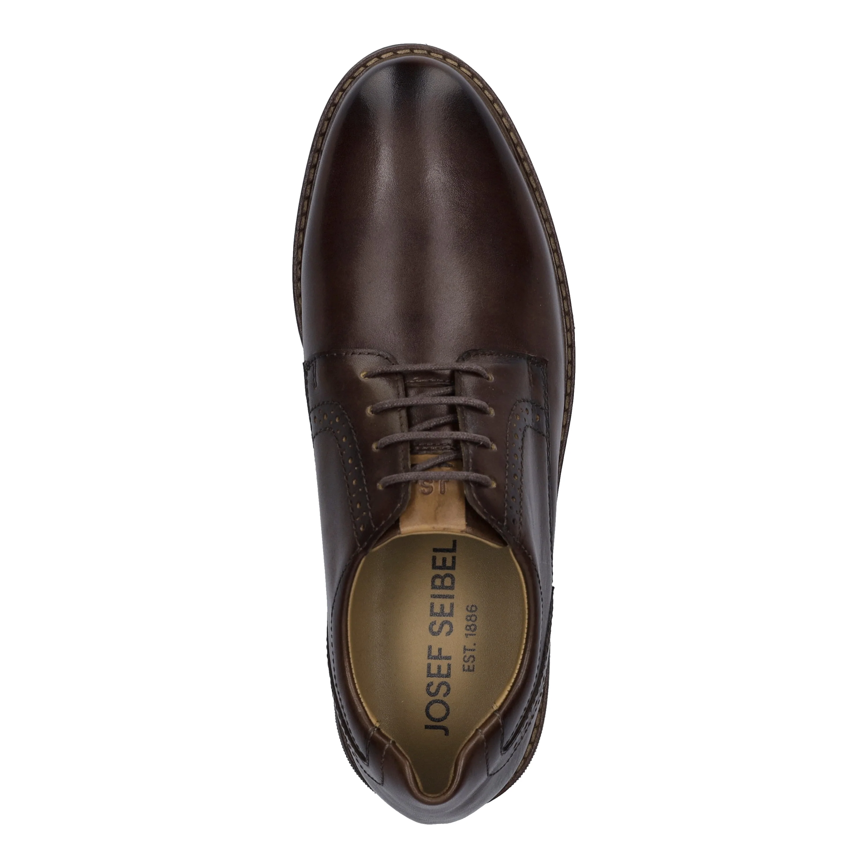 Joseph Seibel Stuart 09 Men's Dress Shoe in Chestnut - Image 3