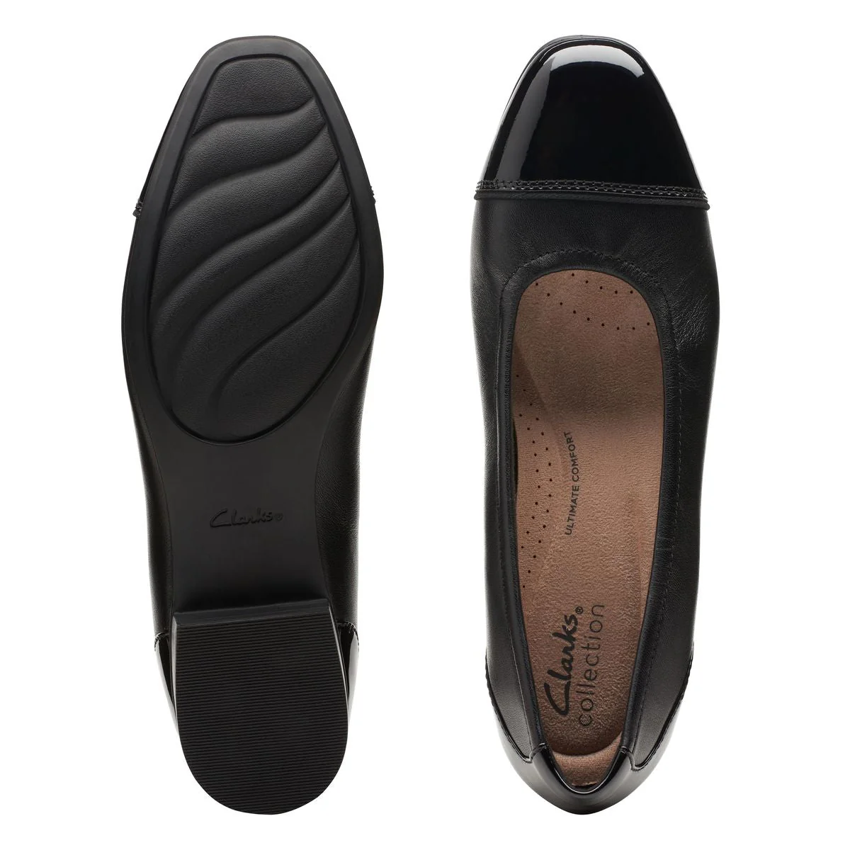 Clarks Juliet Step Slip On Women's Dress Heel in Black - Image 7