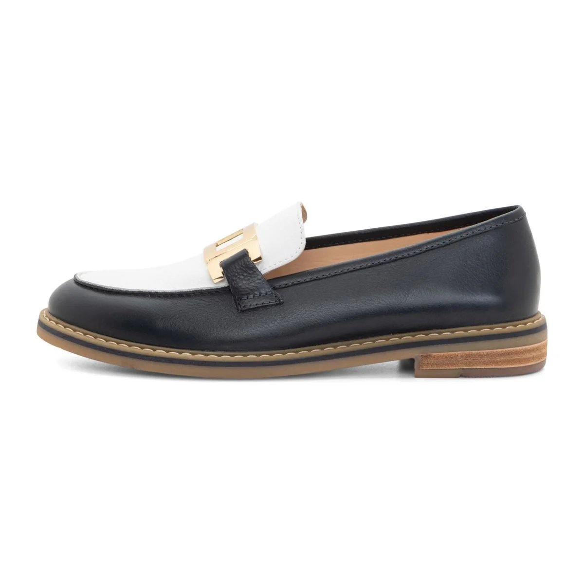 Ara Katsura Loafer in Navy & White - Image 3