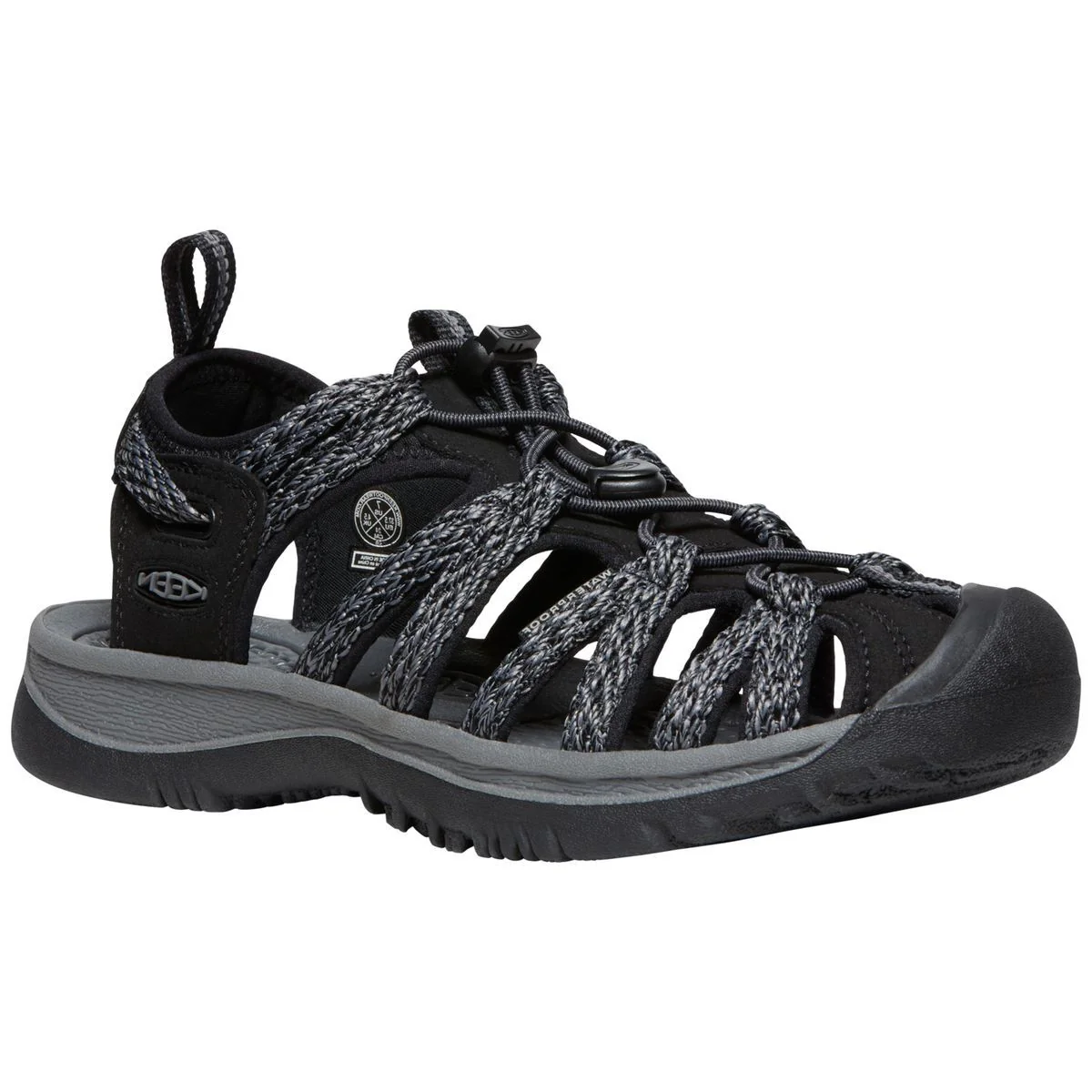 Keen Women’s Whisper Sandal in Black Grey