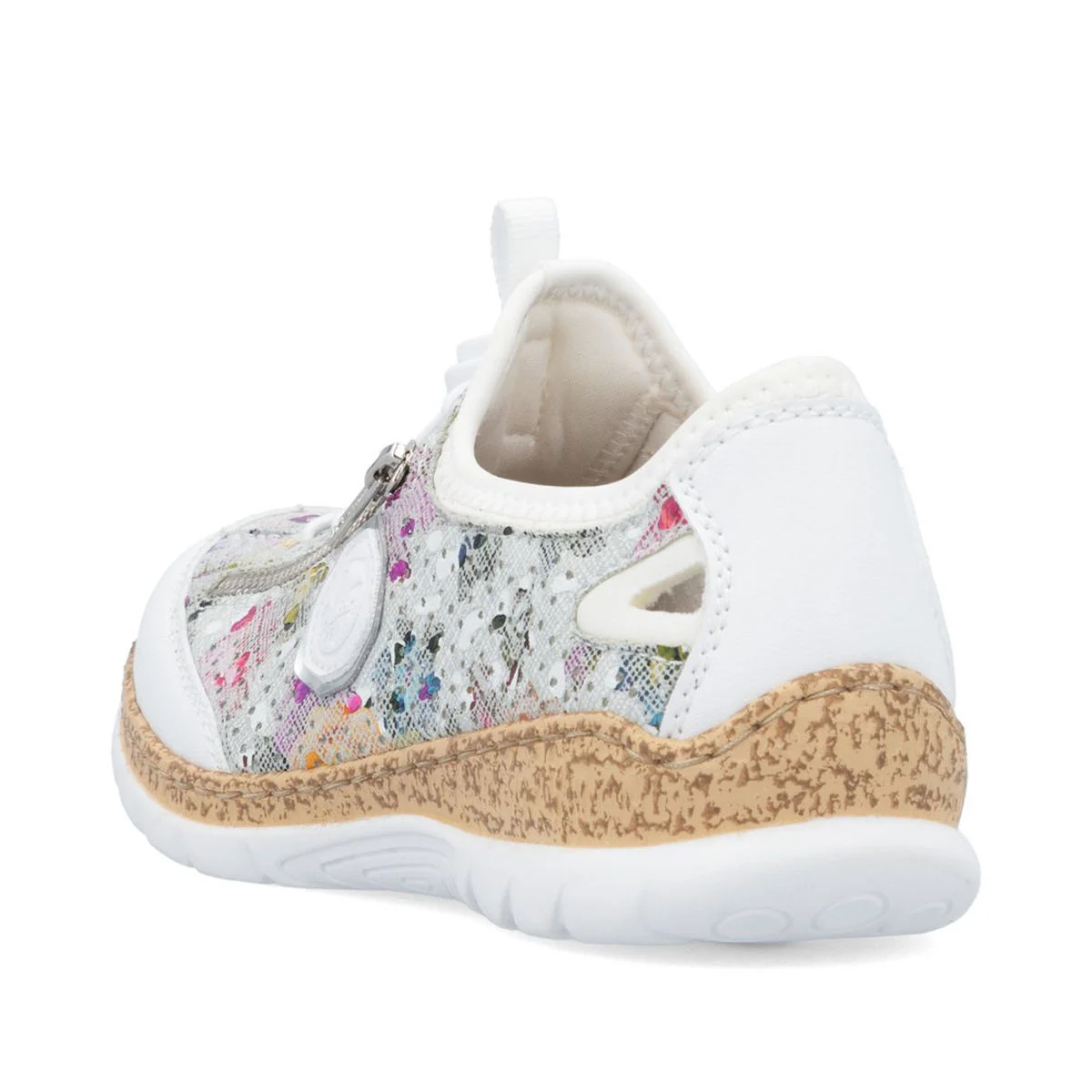 Rieker N42V1-90 Alburi Floral Slip-On Sneakers for Women - Image 3