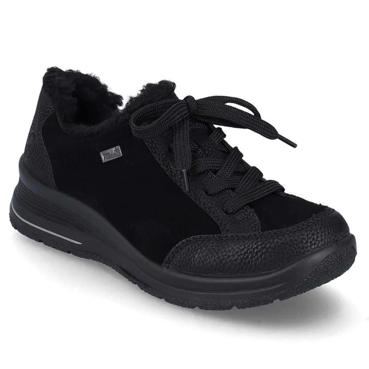 L7702 Lace Up Low Wedge Shoe