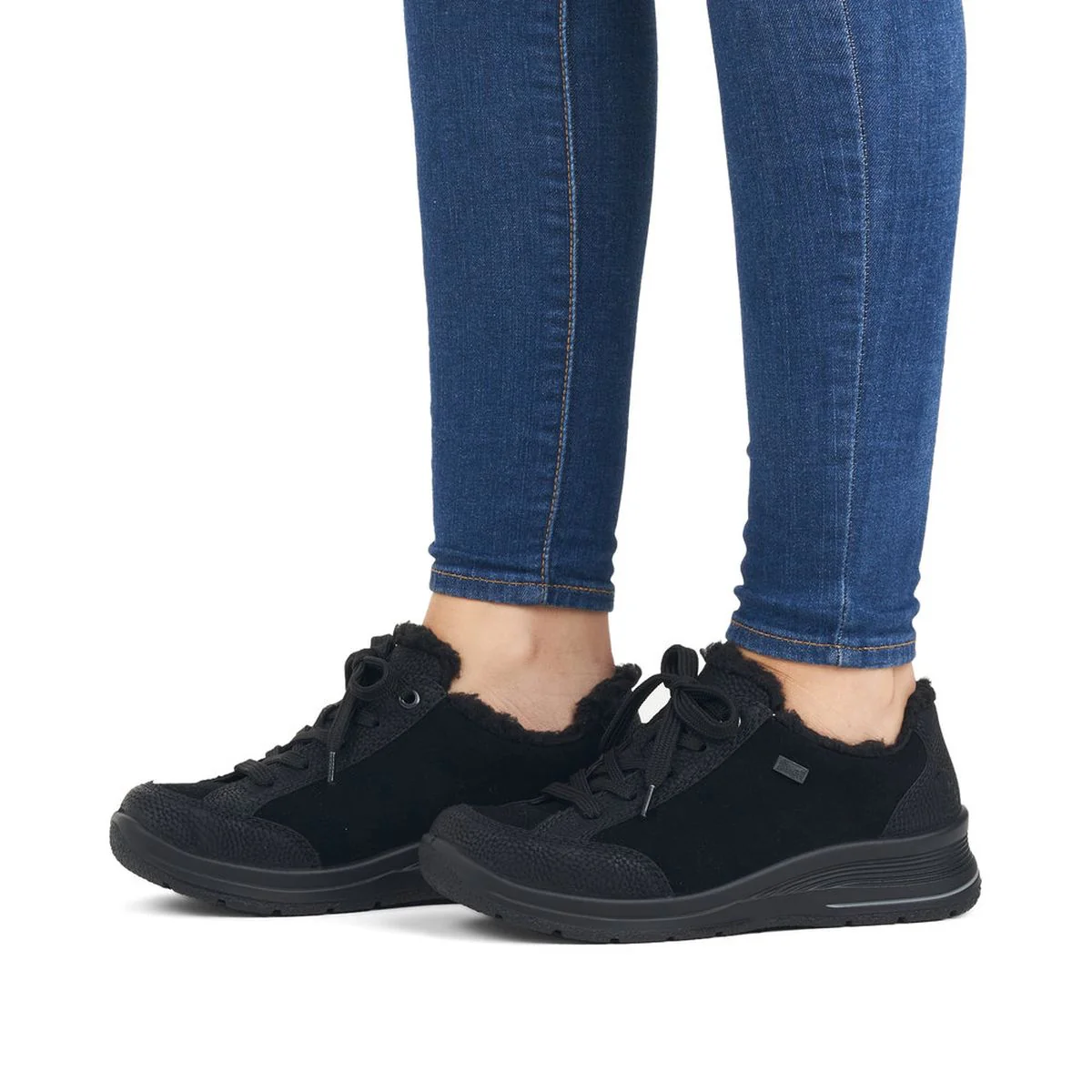 L7702 Lace Up Low Wedge Shoe - Image 6