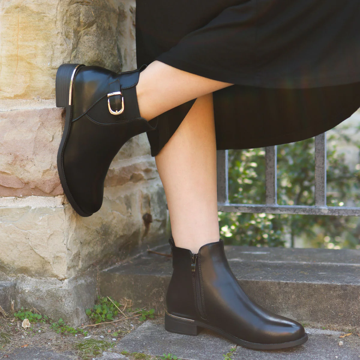 Lady Comfort Charlotte 01 Waterproof Boot in Black - Image 6