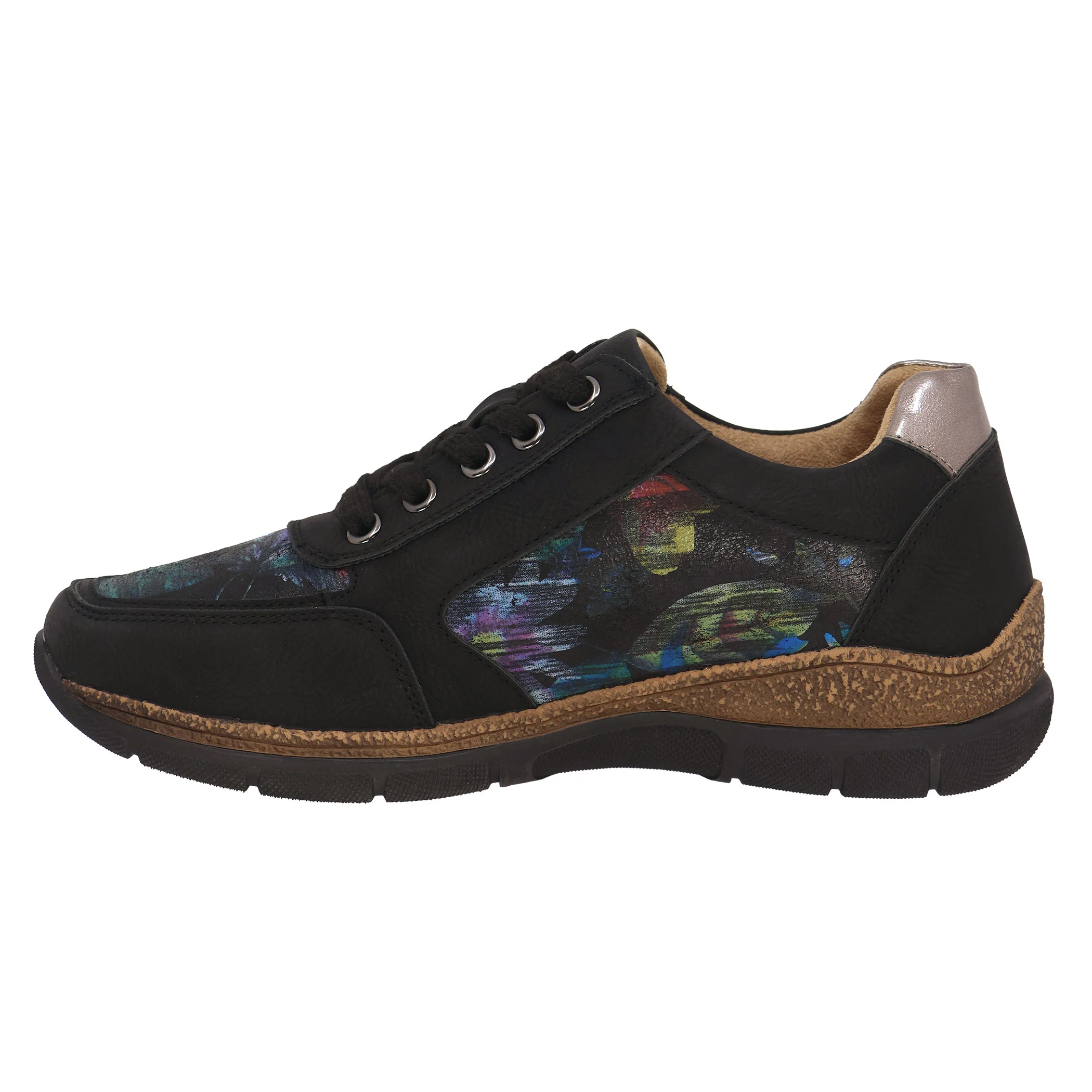Lady Comfort Mila 01 Women's Shoe in Black Pattern - Image 3