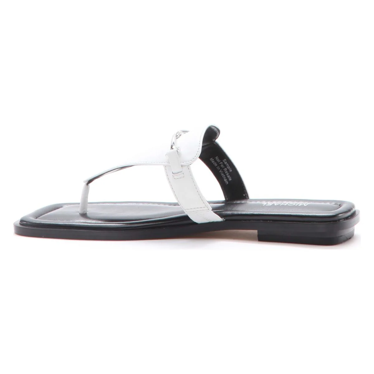 Michael Kors Lena Leather T-Strap Sandal in White - Image 4