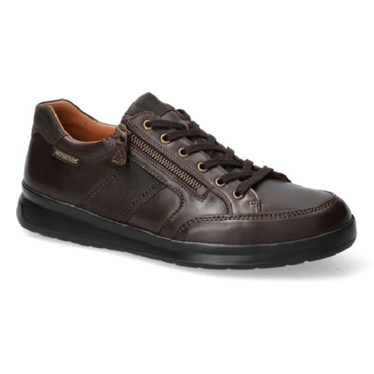 Mephisto Lisandro W. Men's Leather Sneaker in Chestnut