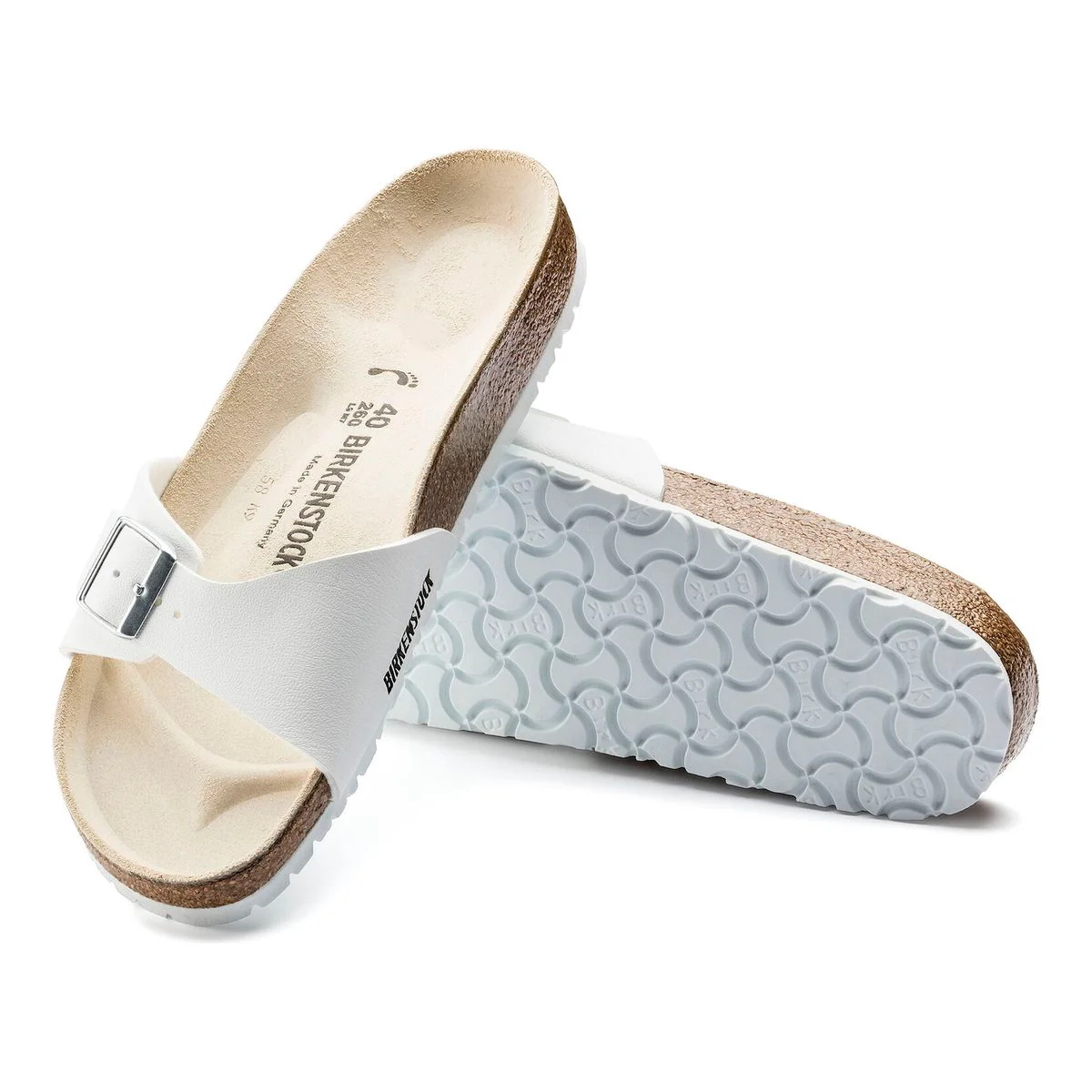 Birkenstock Madrid Birko-Flor – White - Image 2
