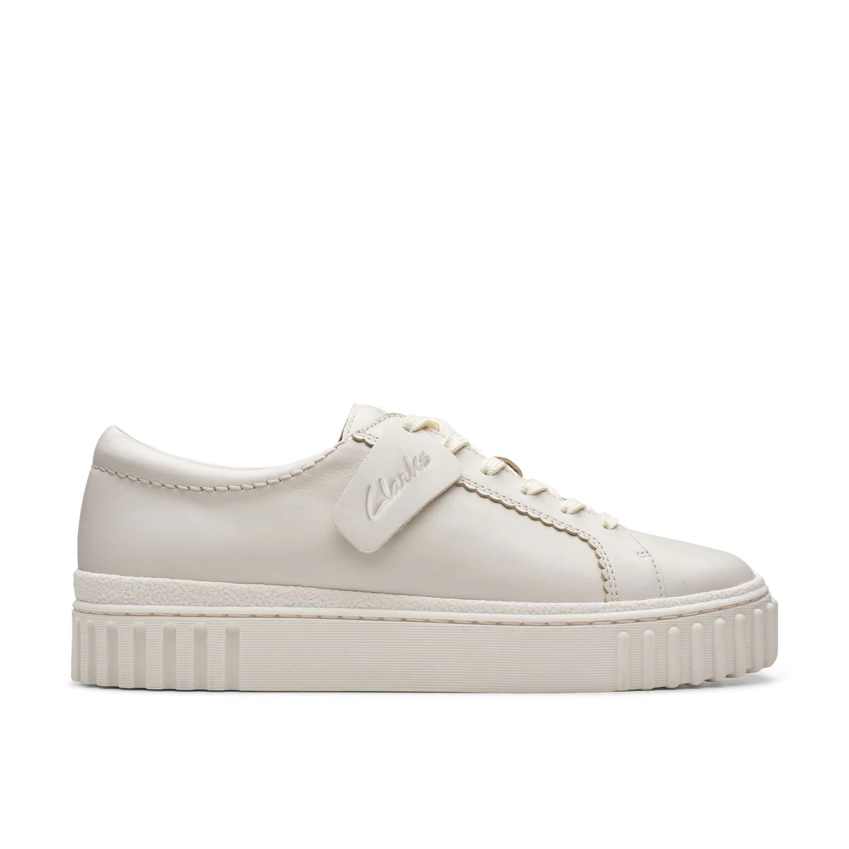 Clarks Mayhill Women's Walk Sneakers in Off White - Image 2