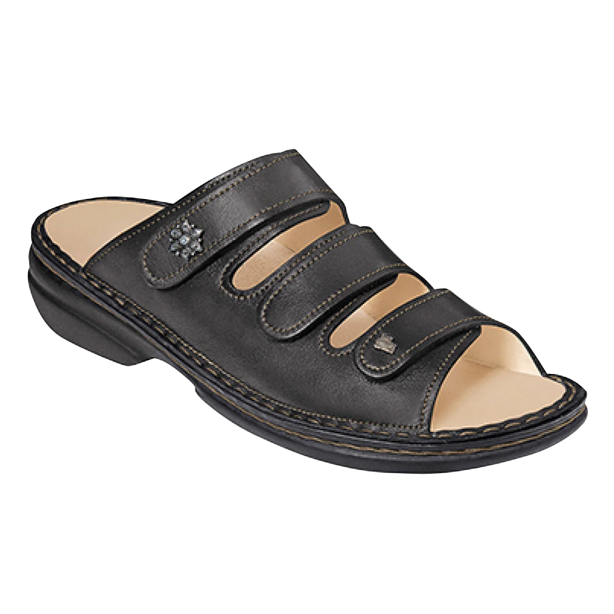 Finn Comfort Menorca Women's Soft Leather Slide Sandal