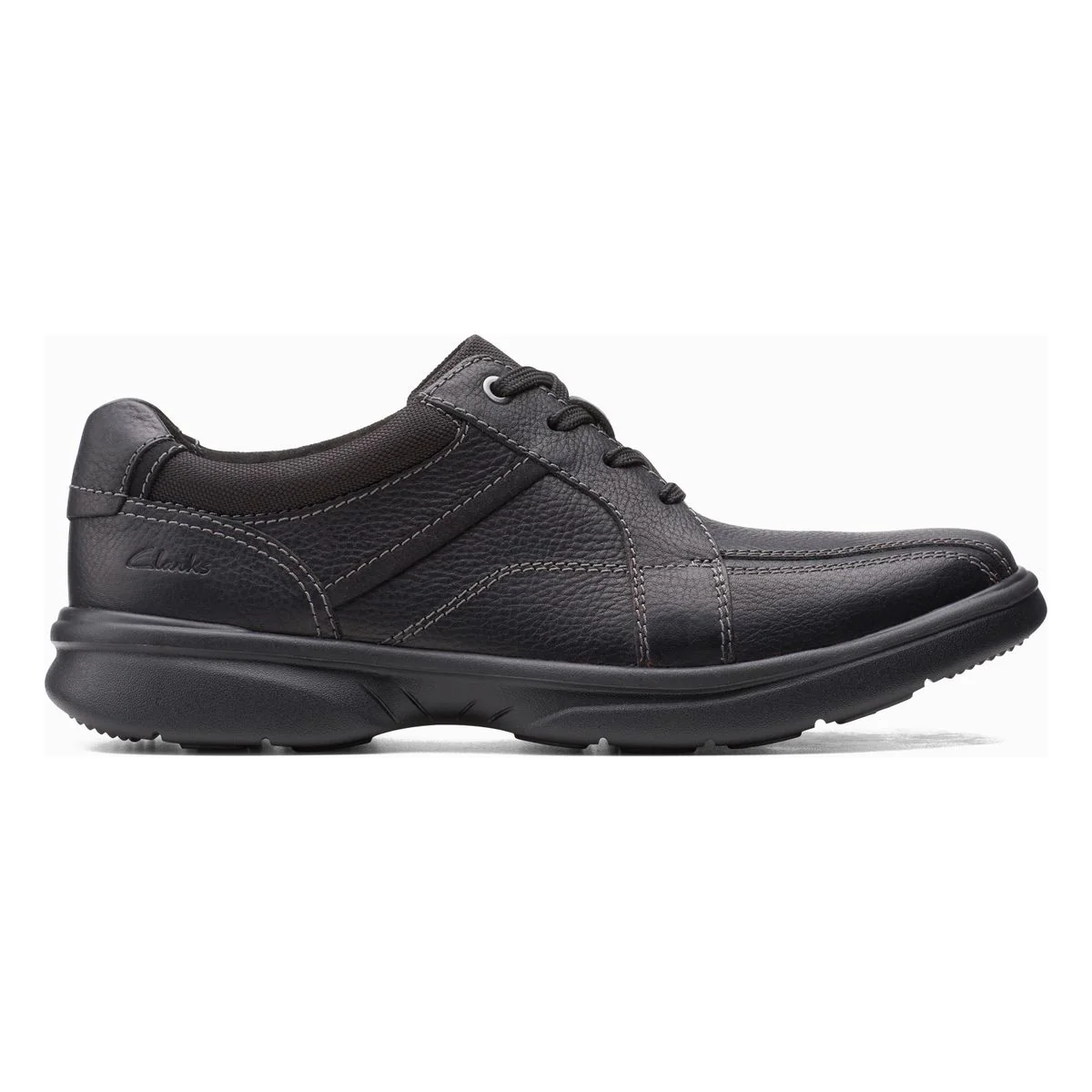Clarks Men's Bradley Walk Lace-Up in Black - Image 3