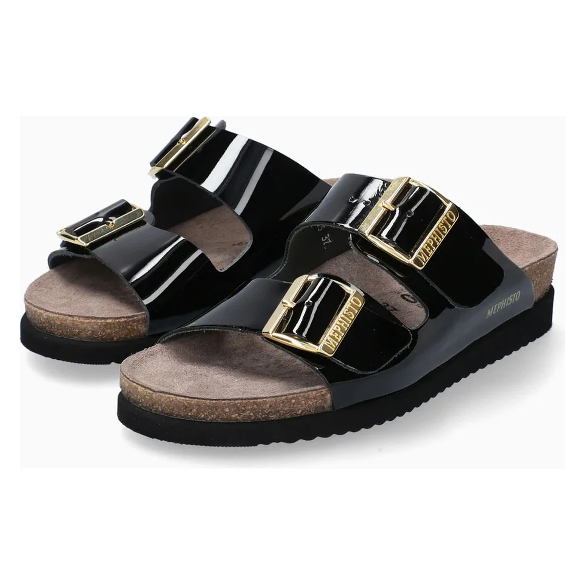 Mephisto Hester Women's Sandals in Black Patent - Image 2