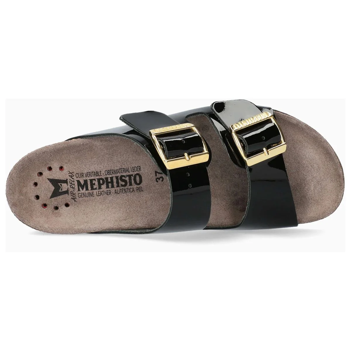 Mephisto Hester Women's Sandals in Black Patent - Image 3