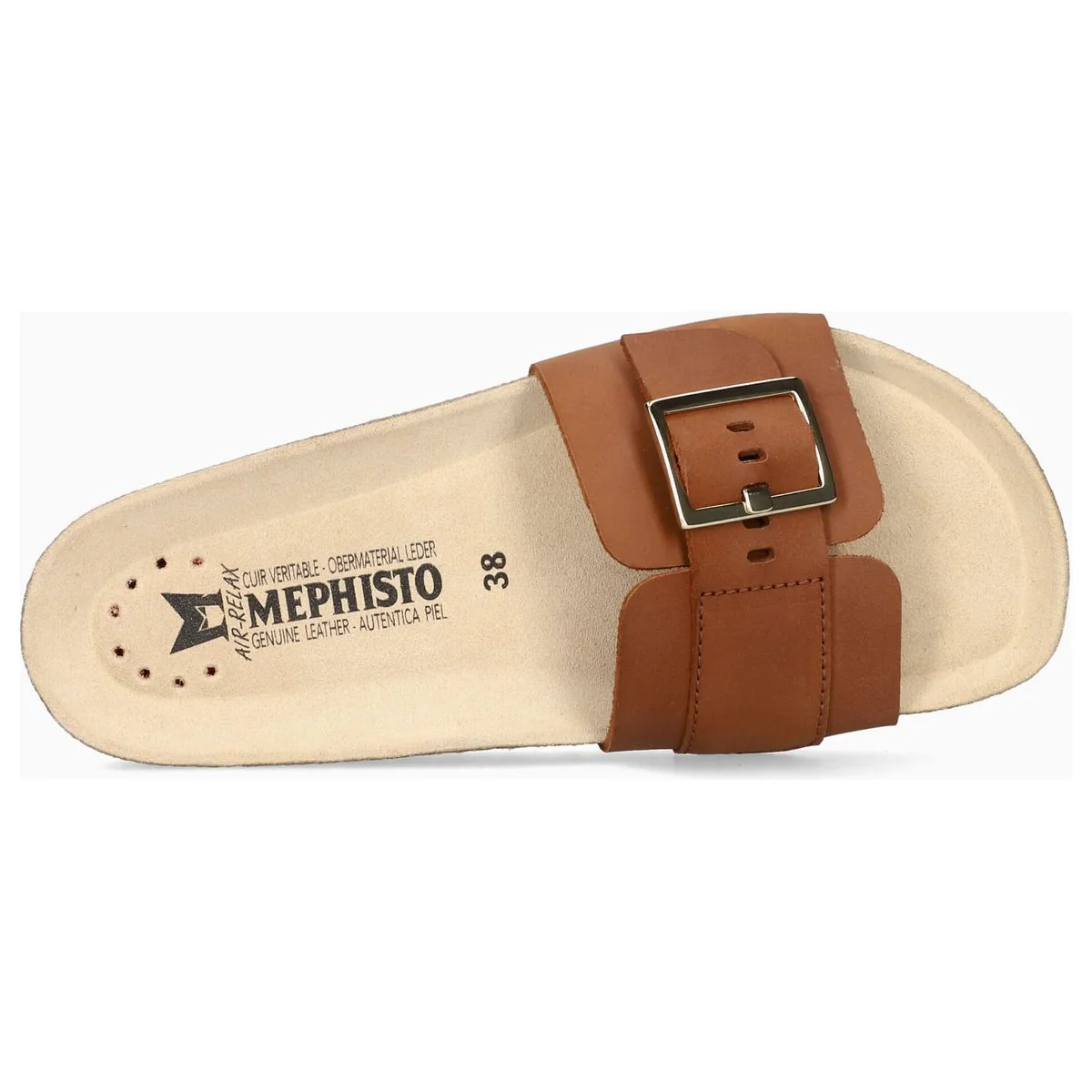 Mephisto Mabel Women's Cork Sandals in Chestnut - Image 3