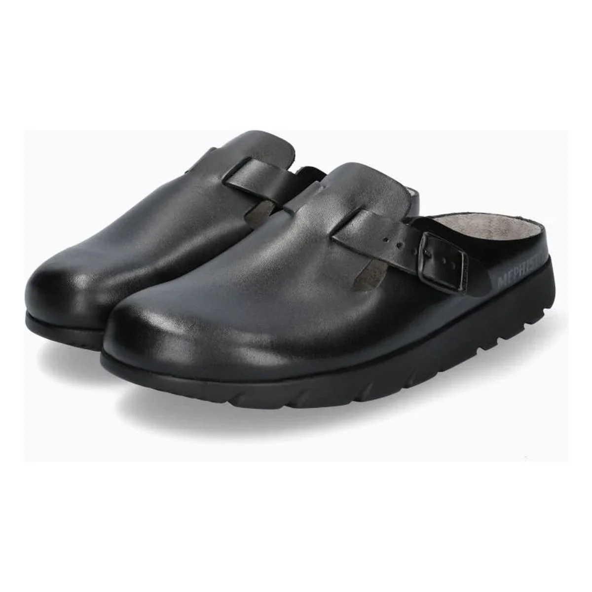 Mephisto Zaverio Unisex Leather Clog in Black - Image 2