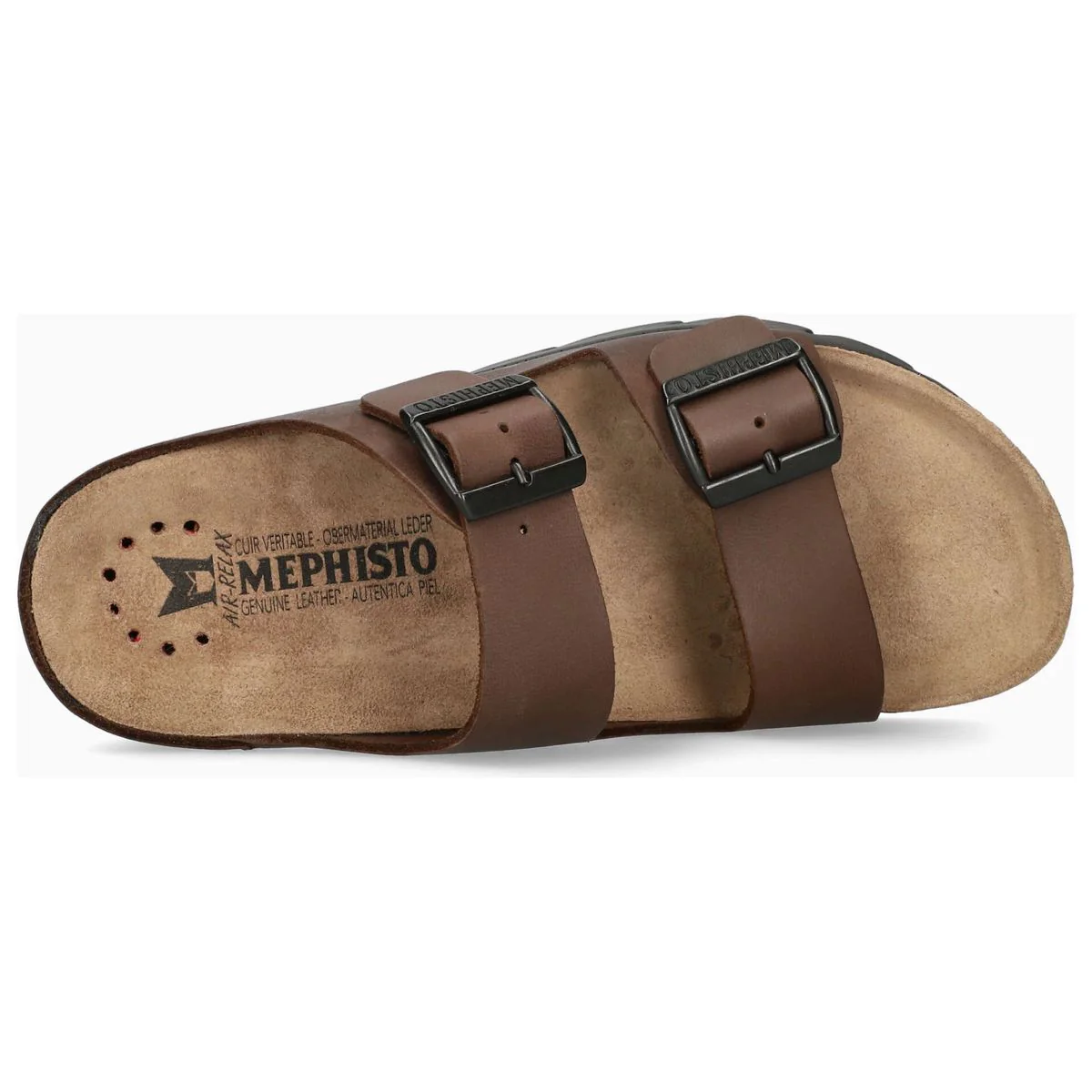 Mephisto Zonder Unisex Sandals in Brown Scratch - Image 3