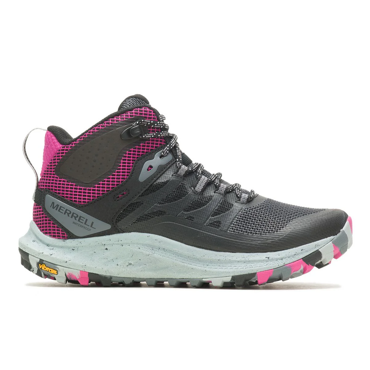 Merrell Women's Antora 3 Mid Zip Waterproof in Black - Image 2