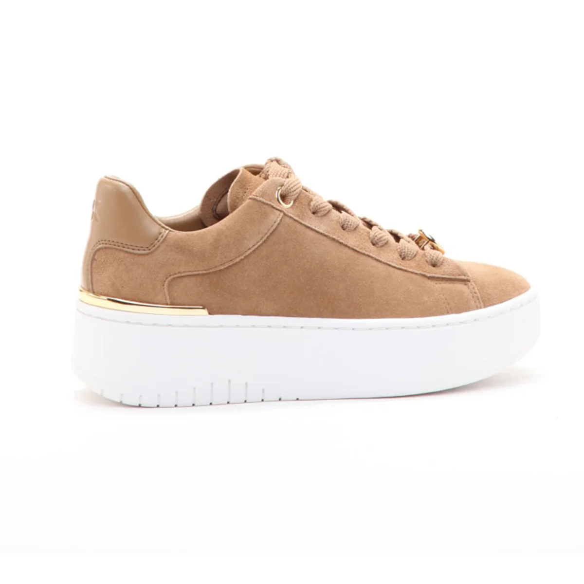 Michael Kors Dottie Lace Platform Sneaker in Husk - Image 5
