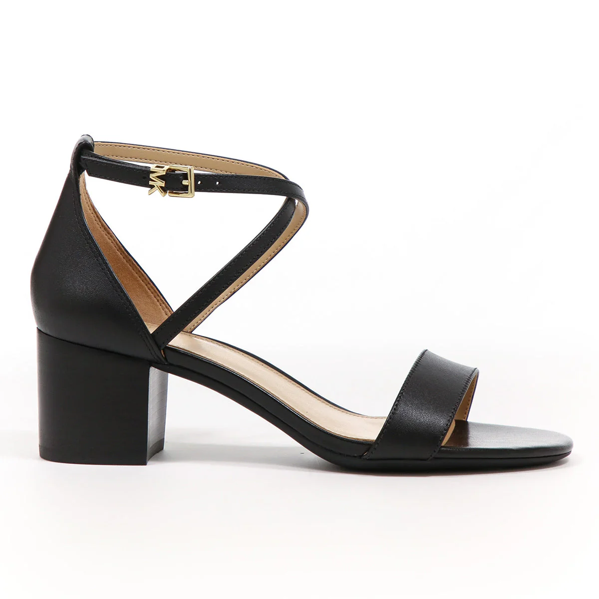 Michael Kors Serena Flex Leather Heeled Sandal in Black - Image 5