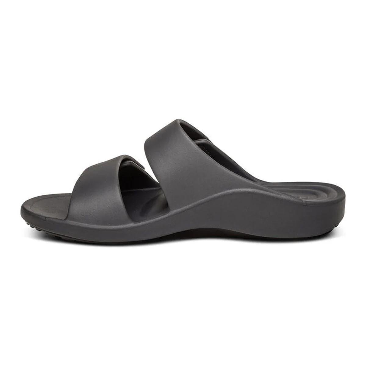 Aetrex Milos Men's Orthotic Slides – Black - Image 3