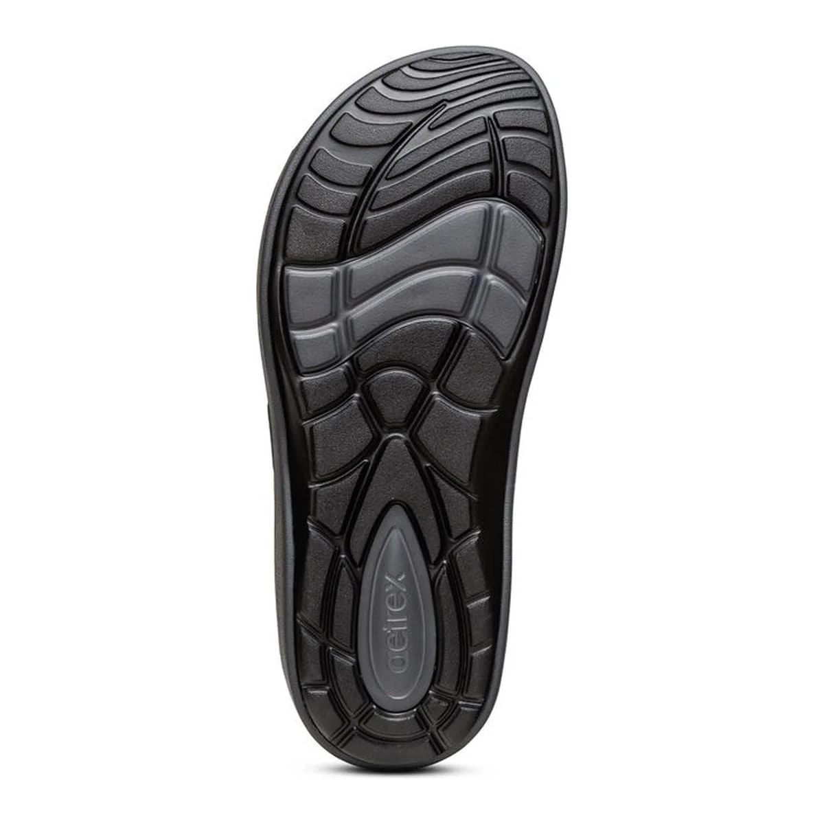 Aetrex Milos Men's Orthotic Slides – Black - Image 5