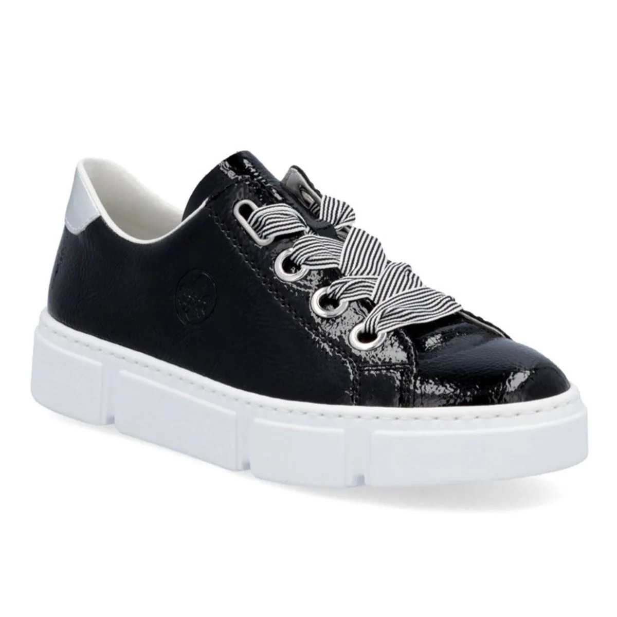 N59A1 Glossy Black Sneakers