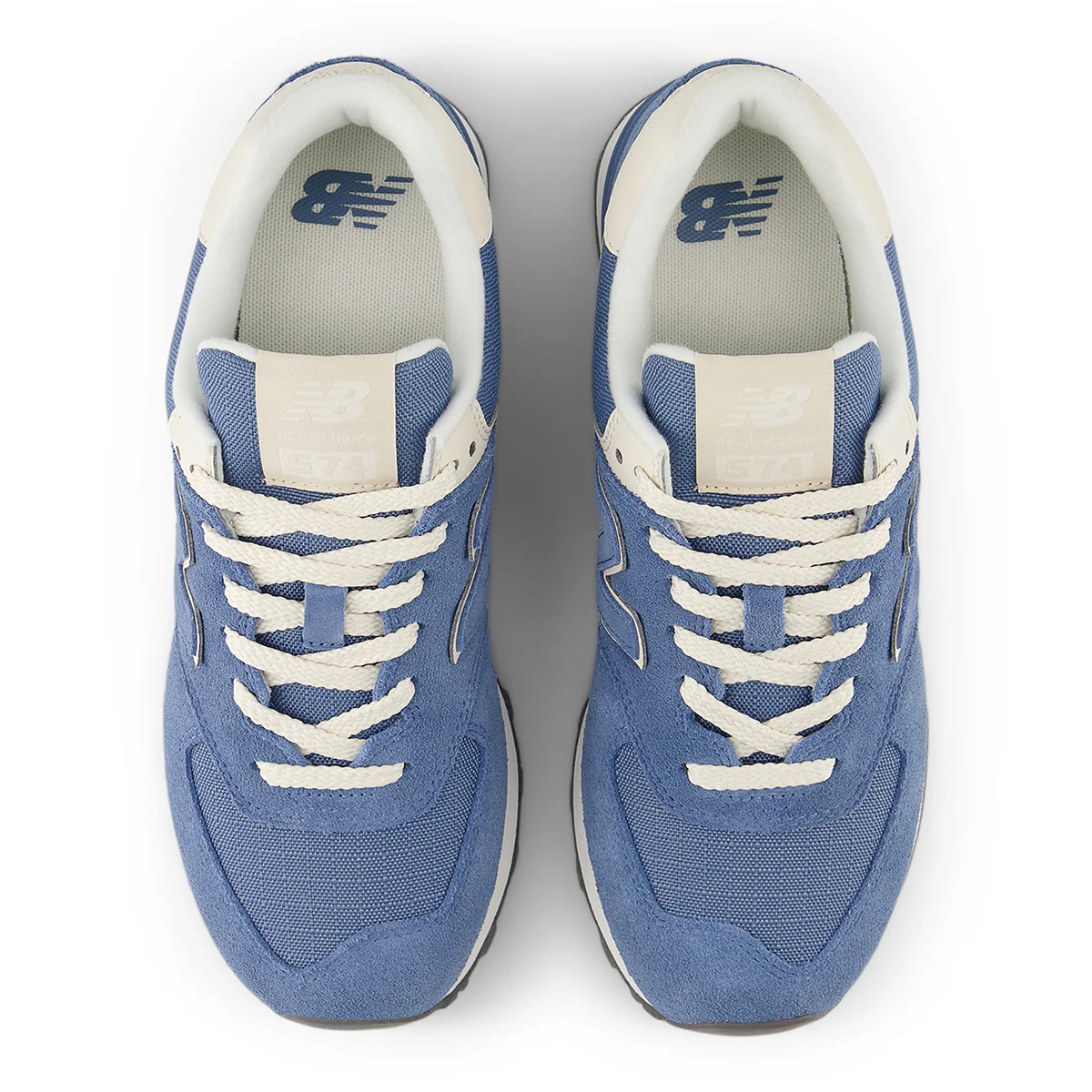 New Balance Women’s 574 Core Sneaker — Blue with Sea Salt - Image 4