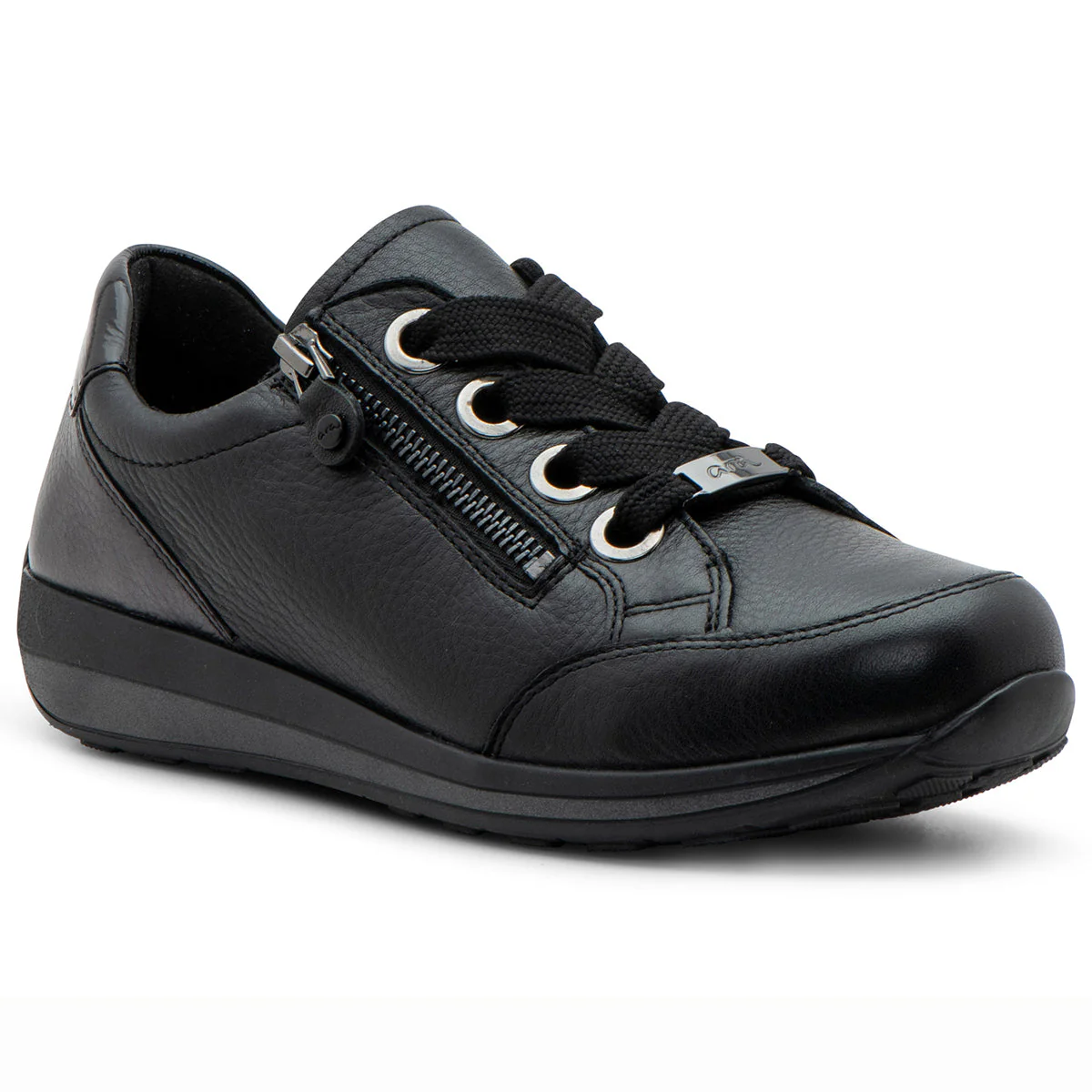 Ara Ollie Women's Zip Sneaker In Black