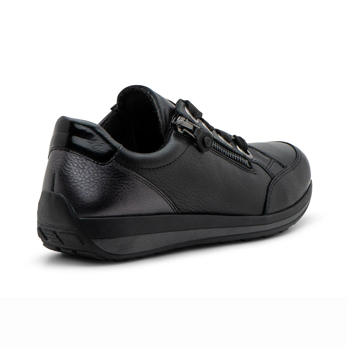 Ara Ollie Women's Zip Sneaker In Black - Image 4