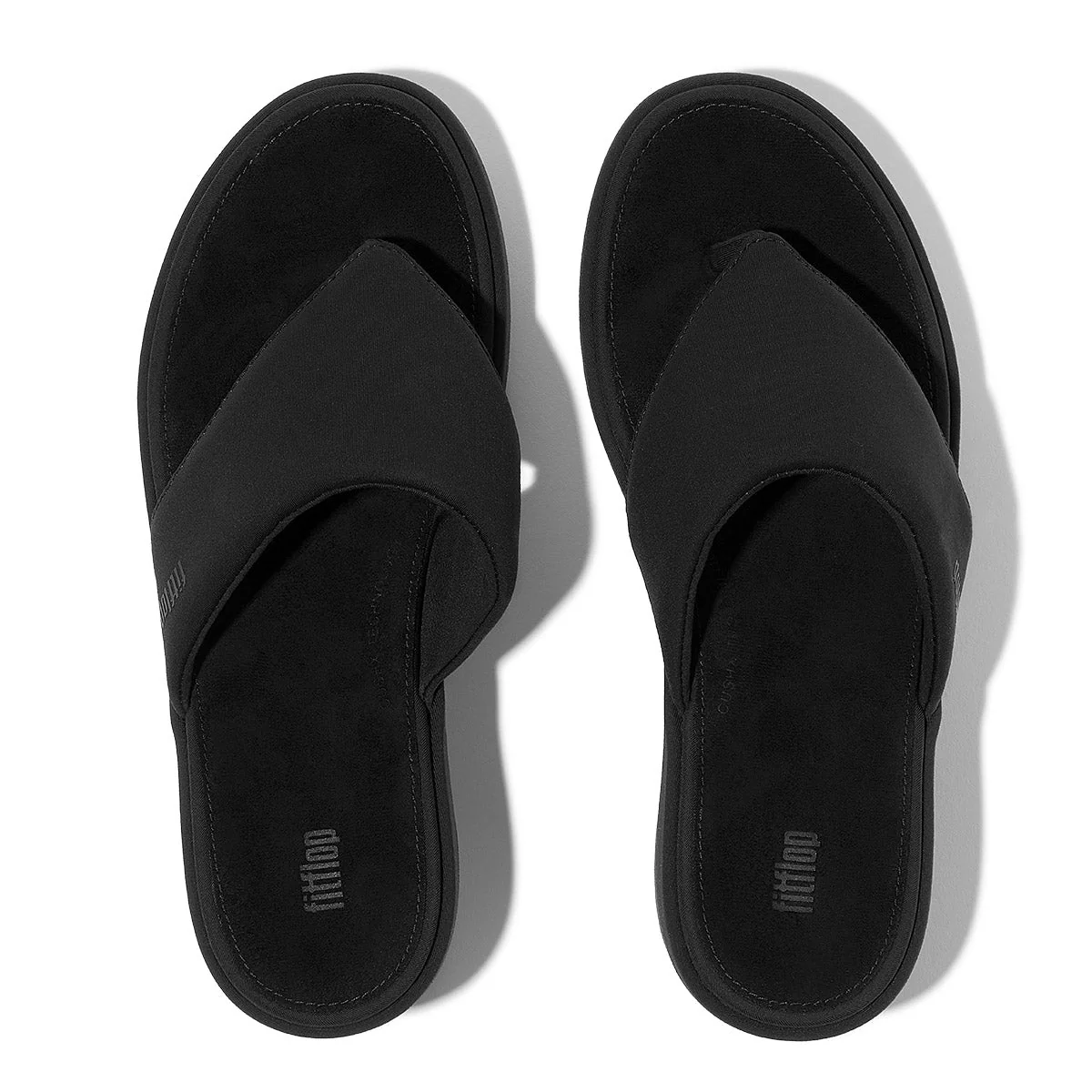 FitFlop Platforms Wedge Toe-Post Sandals – Women's (Black) - Image 3