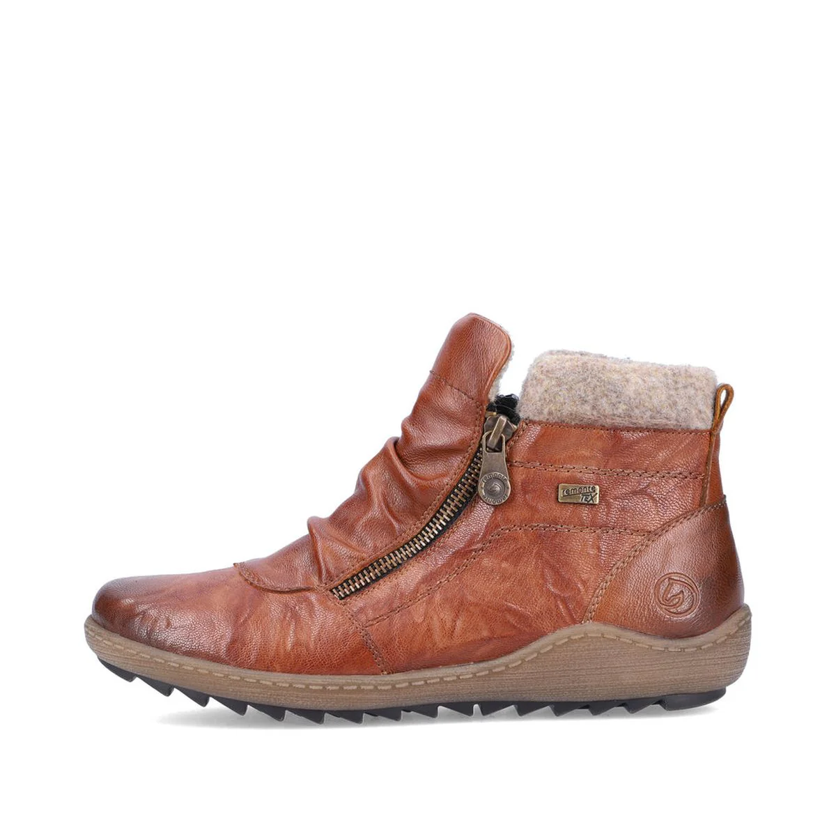 Remonte R1486 Women's Zip Boot in Brown - Image 4
