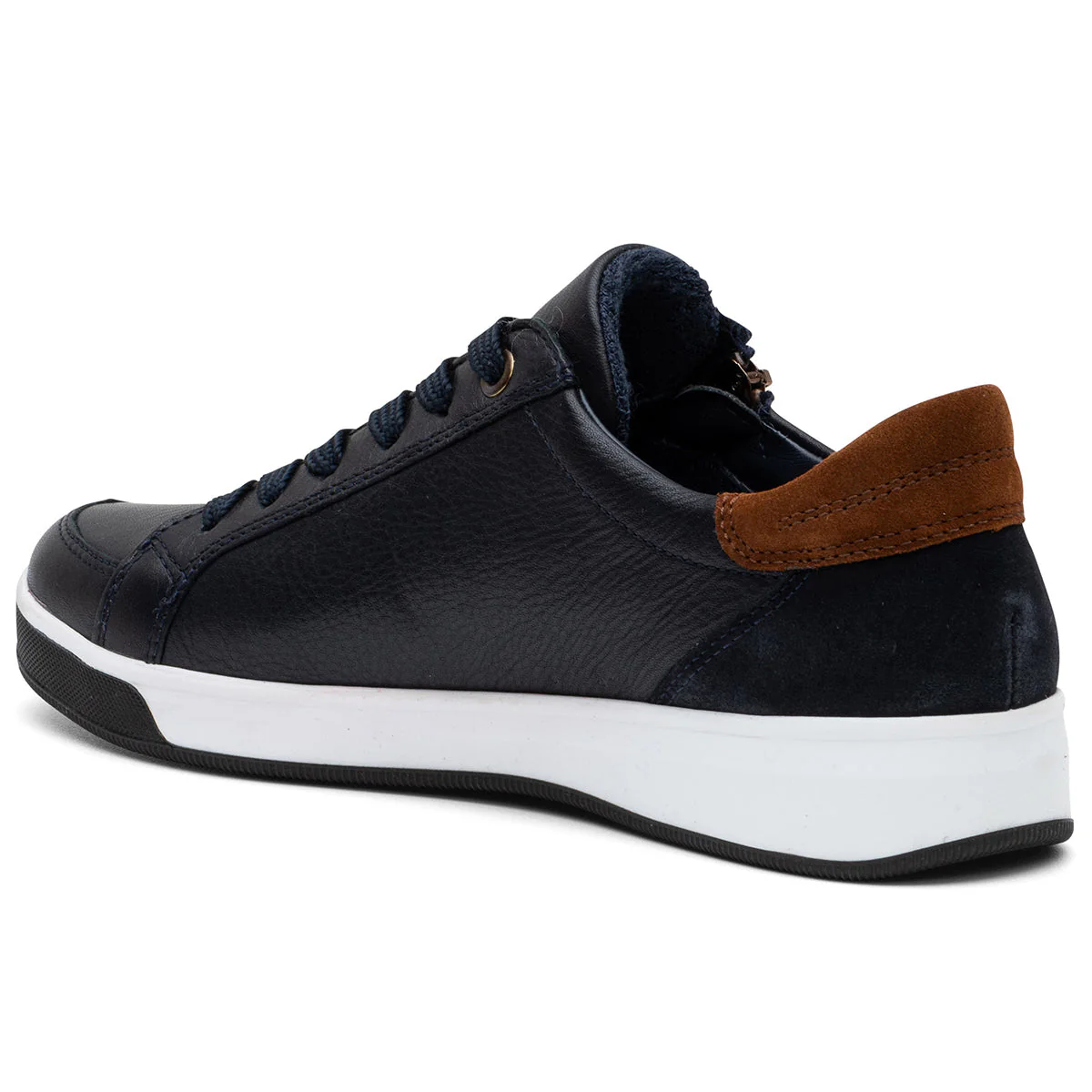 Ara Rei-Low Women's Zip Sneaker in Navy - Image 2