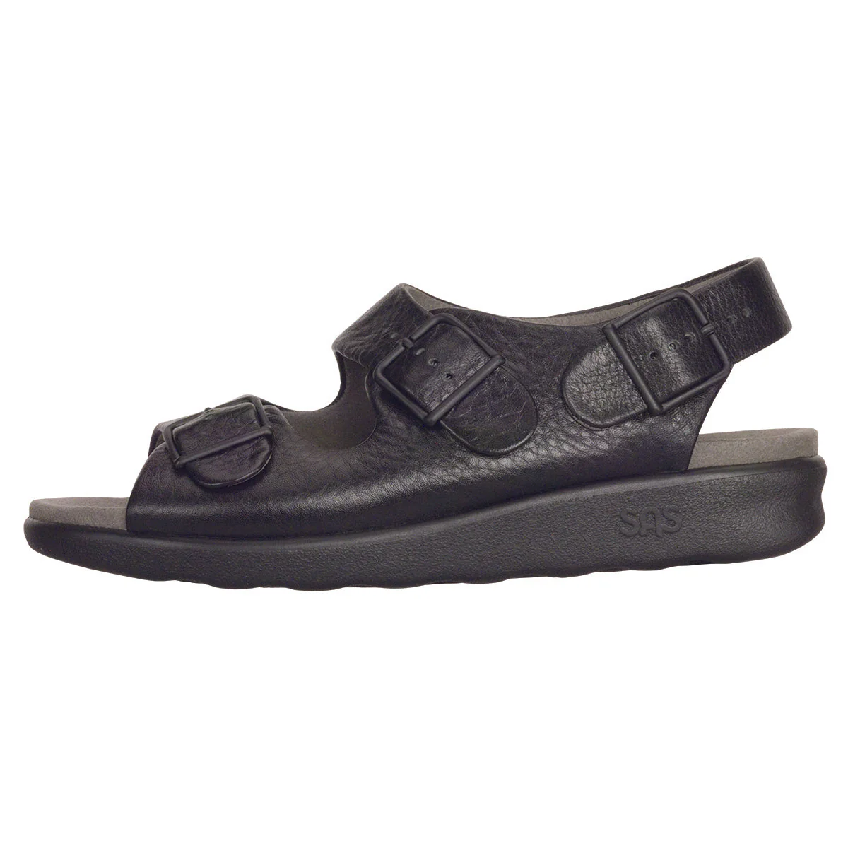 SAS Relaxed Women's Heel Strap Sandal in Black - Image 2