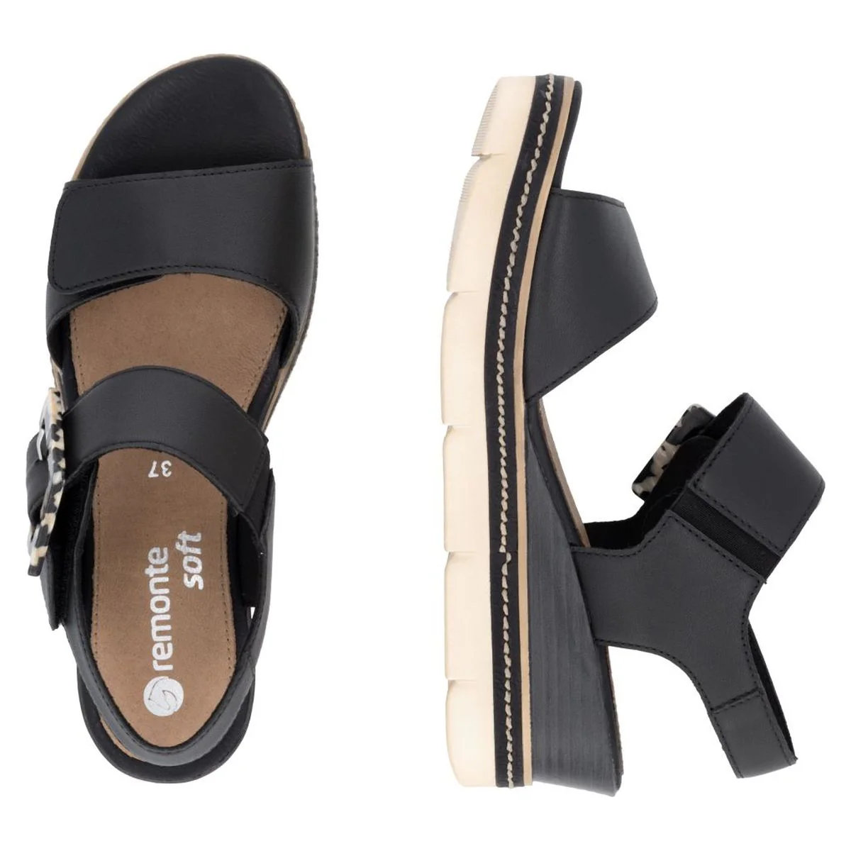 Remonte D2L53 Women's Sandals in Black - Image 8