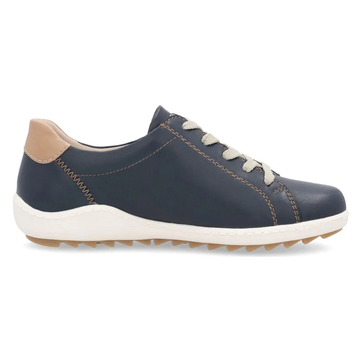 Remonte R1432 Women's Lace Up Shoe in Blue - Image 2