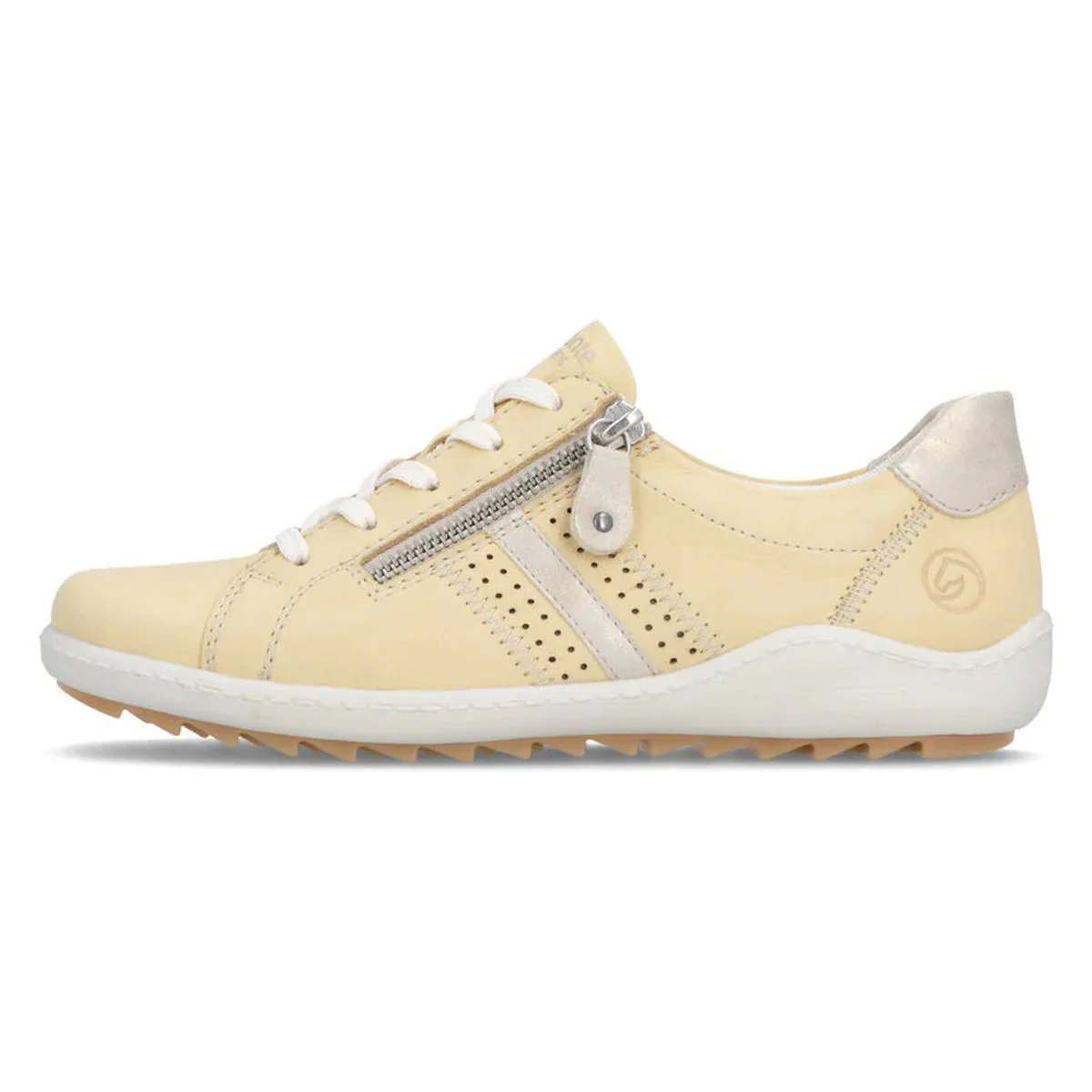 Remonte R1432 Women's Lace Up Shoe in Yellow - Image 5