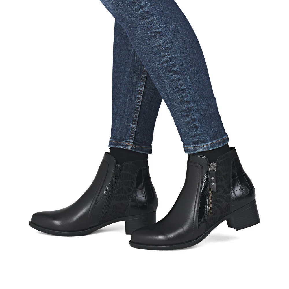 Remonte R5172 Women's Dress Boot in Black - Image 8