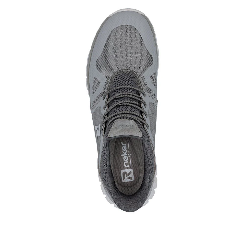 Rieker 04355 Men's Ready to Go Trainer in Grey - Image 4