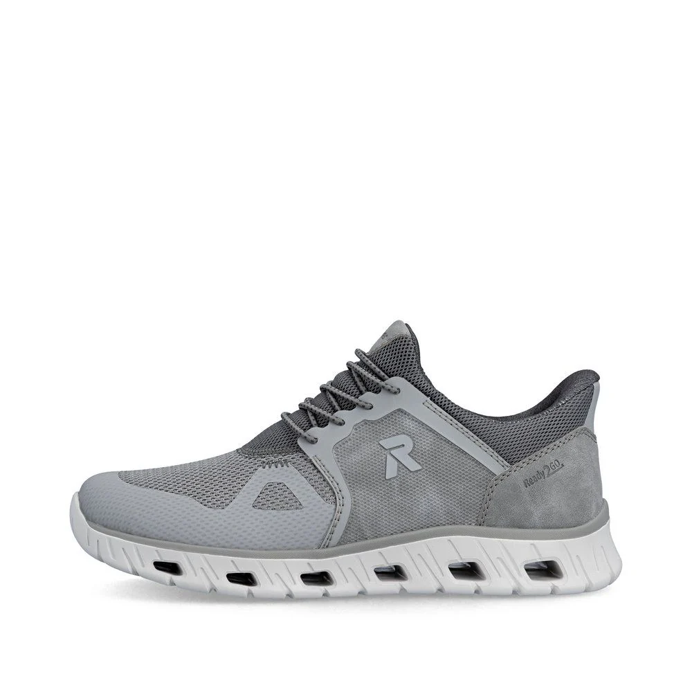 Rieker 04355 Men's Ready to Go Trainer in Grey - Image 5