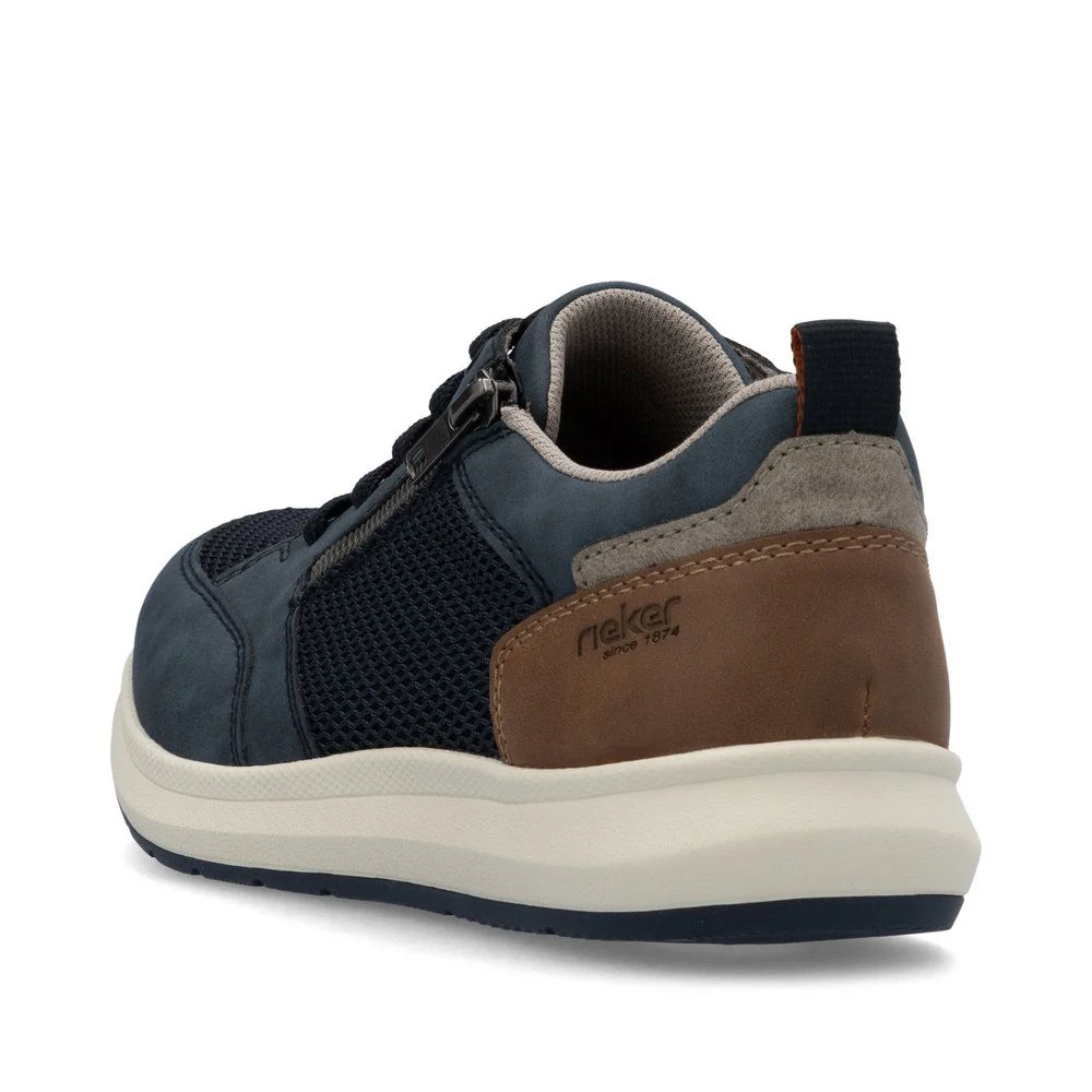 Rieker 16901 Men's Wide Shoes in Blue - Image 3